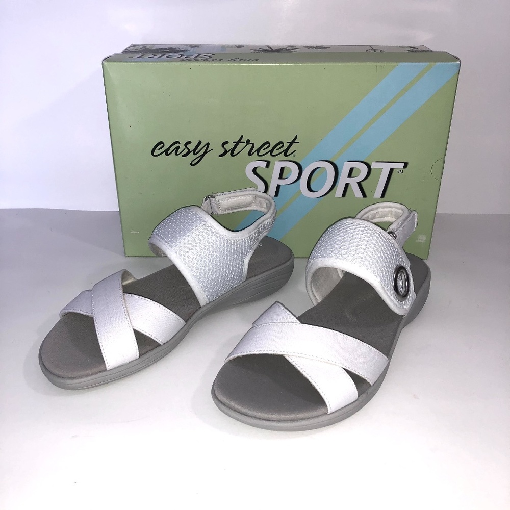 Easy Street Shae Fabric Open Toe Casual Sandals